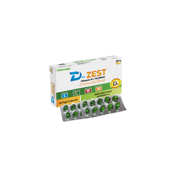 D Zest Softgel Capsule (1000000iu) 20's
