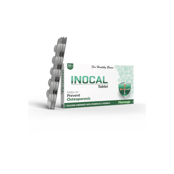 INOCAL tablet packaging with 30 tablets on a white background
