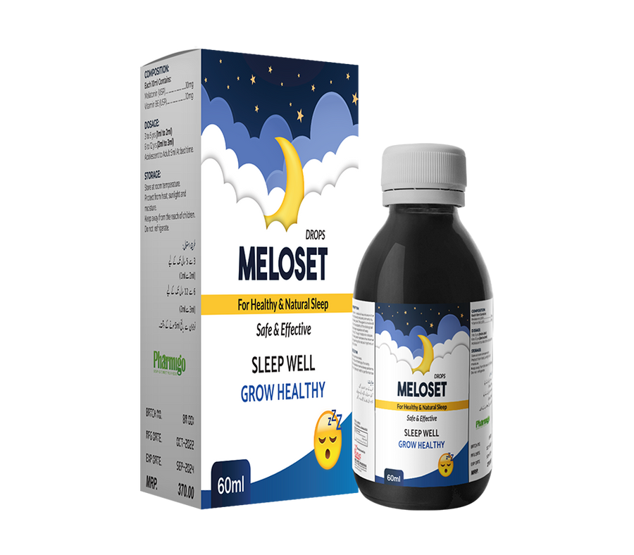 Meloset Drops melatonin and vitamin B6 sleep-support formula